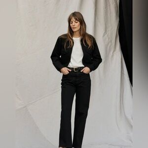 Buck Mason Black Straight Leg Jeans